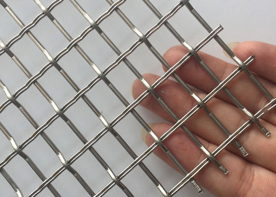 alambre prensado de acero inoxidable 304 Mesh Woven Architectural Mesh Facade de 3.3m m