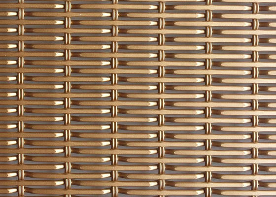 área de abertura tejida decorativa de la malla de alambre el 26% de la aleación de aluminio de los 6.5ft