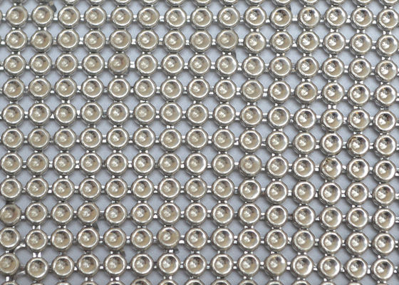 Metal flexible ignífugo Mesh Fabric del ODM del metal de la tela exterior interior de la lentejuela