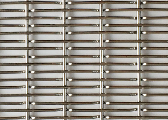 Diámetro de malla de alambre tejido arquitectónico de latón 0,02 mm-2,03 mm Rendimiento